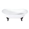 Aqua Eden Clawfoot Bathtubs, 71.63 L, 29.75 W, White/Oil Rubbed Bronze, Cast Iron VCTNDS7231NL5 - alternate 1